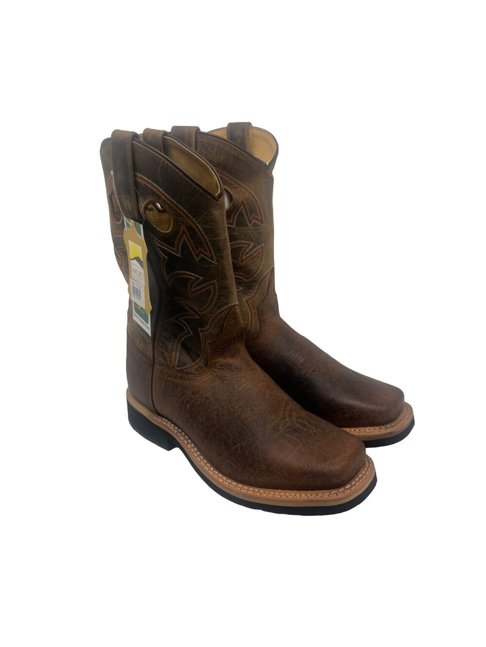 Smoky Mountain Men's Bandera Cowboy Western Boot 4209 Brown Leather Size 7.5EE